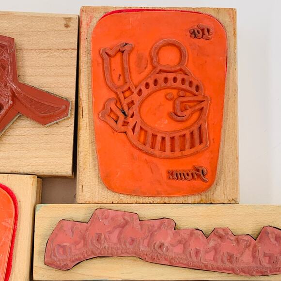 Rubber Stamp Lot Of 20 Christmas  Snowman Tree Wisemen Stocking Angel Reindeer - Picture 3 of 16